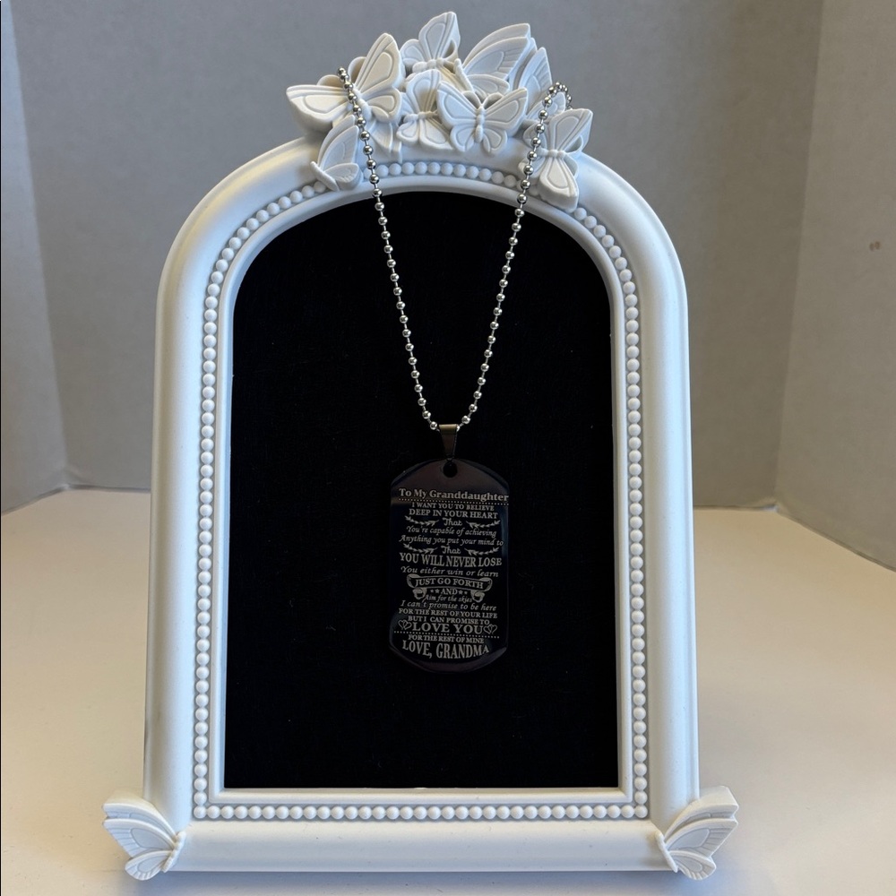 💕5/25💕To My Granddaughter Dog Chain Necklace